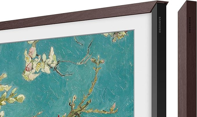Samsung (2021) Modern Brown Frame Customizable Bezel, 55-Inch | Amazon (US)