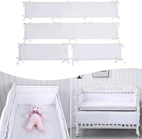 Soft 4 in 1 Baby Crib Liner Bumper Pads for Boy Girl Toddler Infant Newborn, Safer Bedding Bumper... | Amazon (US)