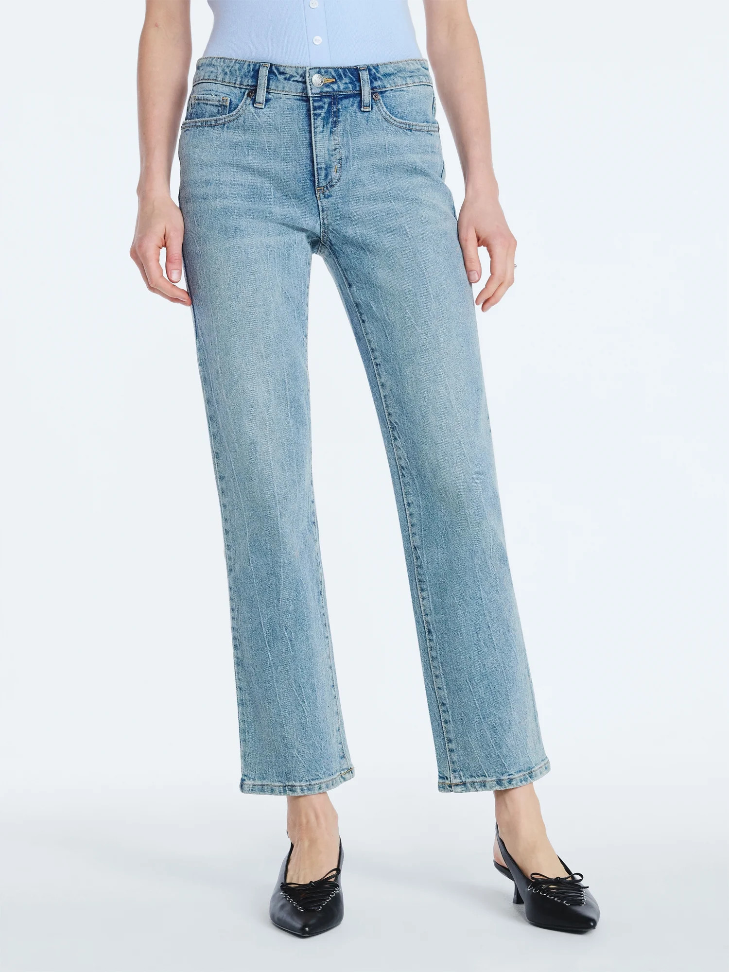 Scoop Women's Low Rise Slim Jeans, 30" Inseam, Sizes 0-20 | Walmart (US)