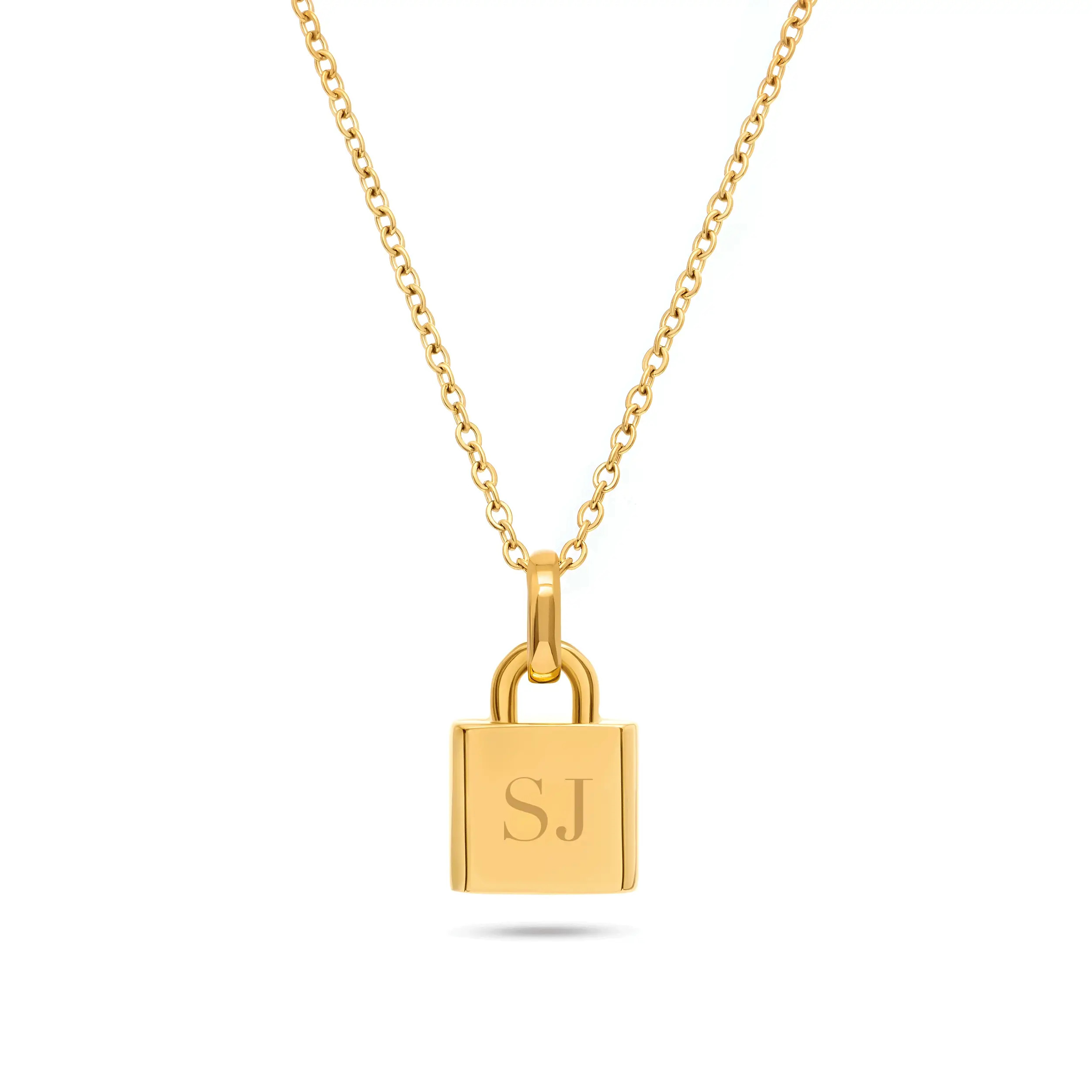 Padlock Necklace (Gold) | Abbott Lyon