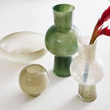 Jade Colored Glass Vases | West Elm (US)