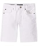 Calvin Klein Boys' Stretch Denim Short, White, 16 | Amazon (US)