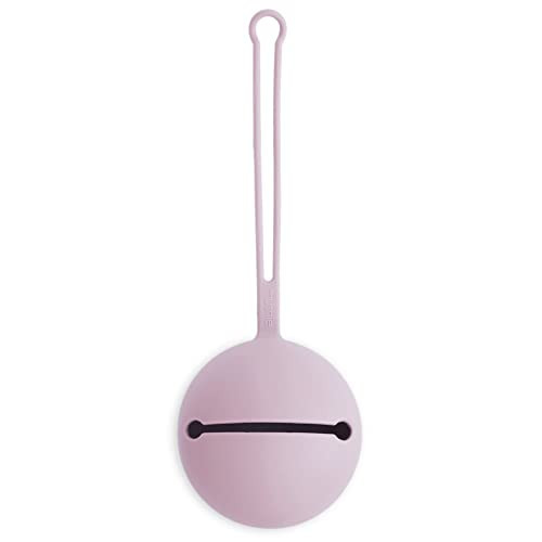 mushie Silicone Pacifier Holder Case (Soft Lilac) | Amazon (US)