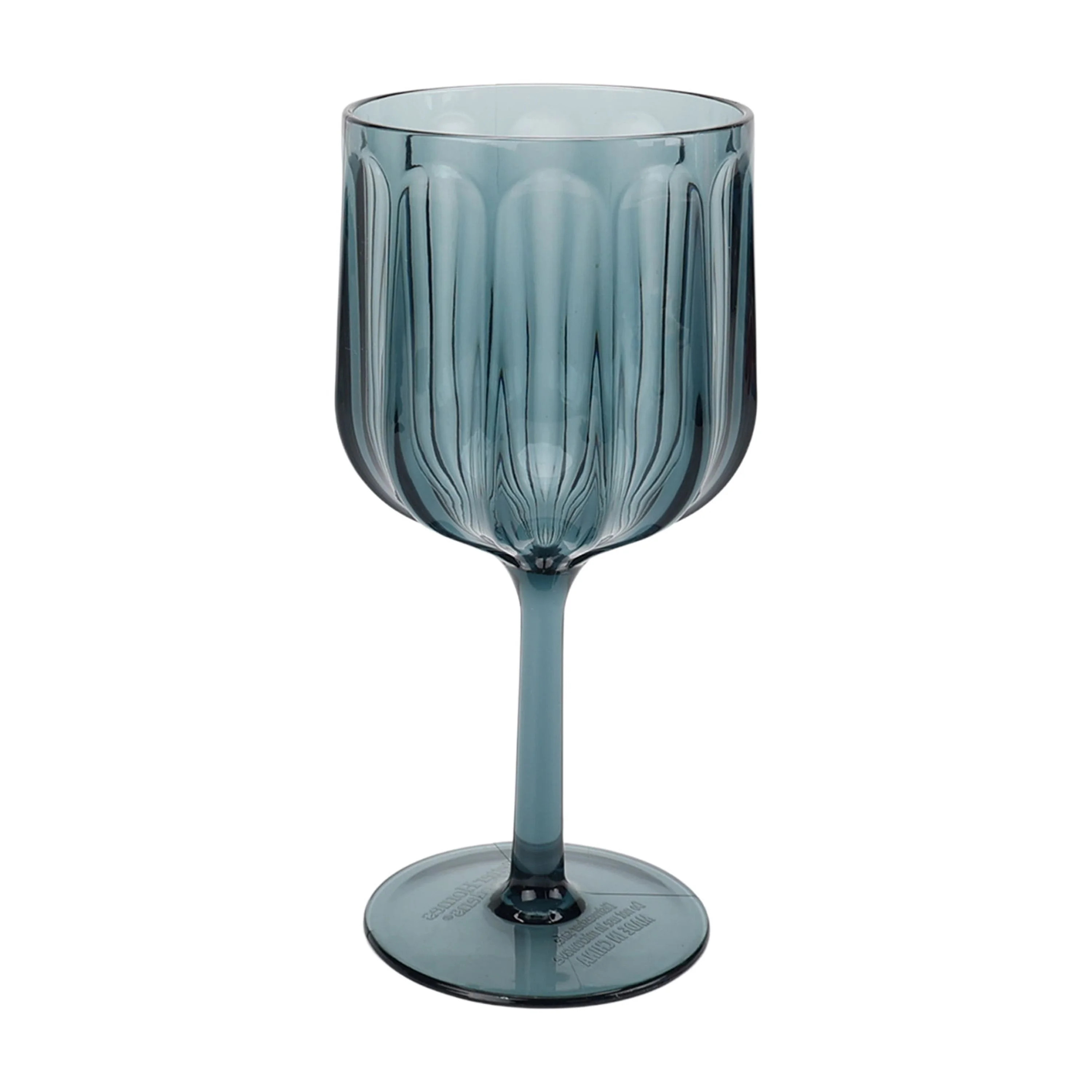 Better Homes & Gardens 17-Ounce Tritan Plastic Stemmed Wine Glass, Blue | Walmart (US)