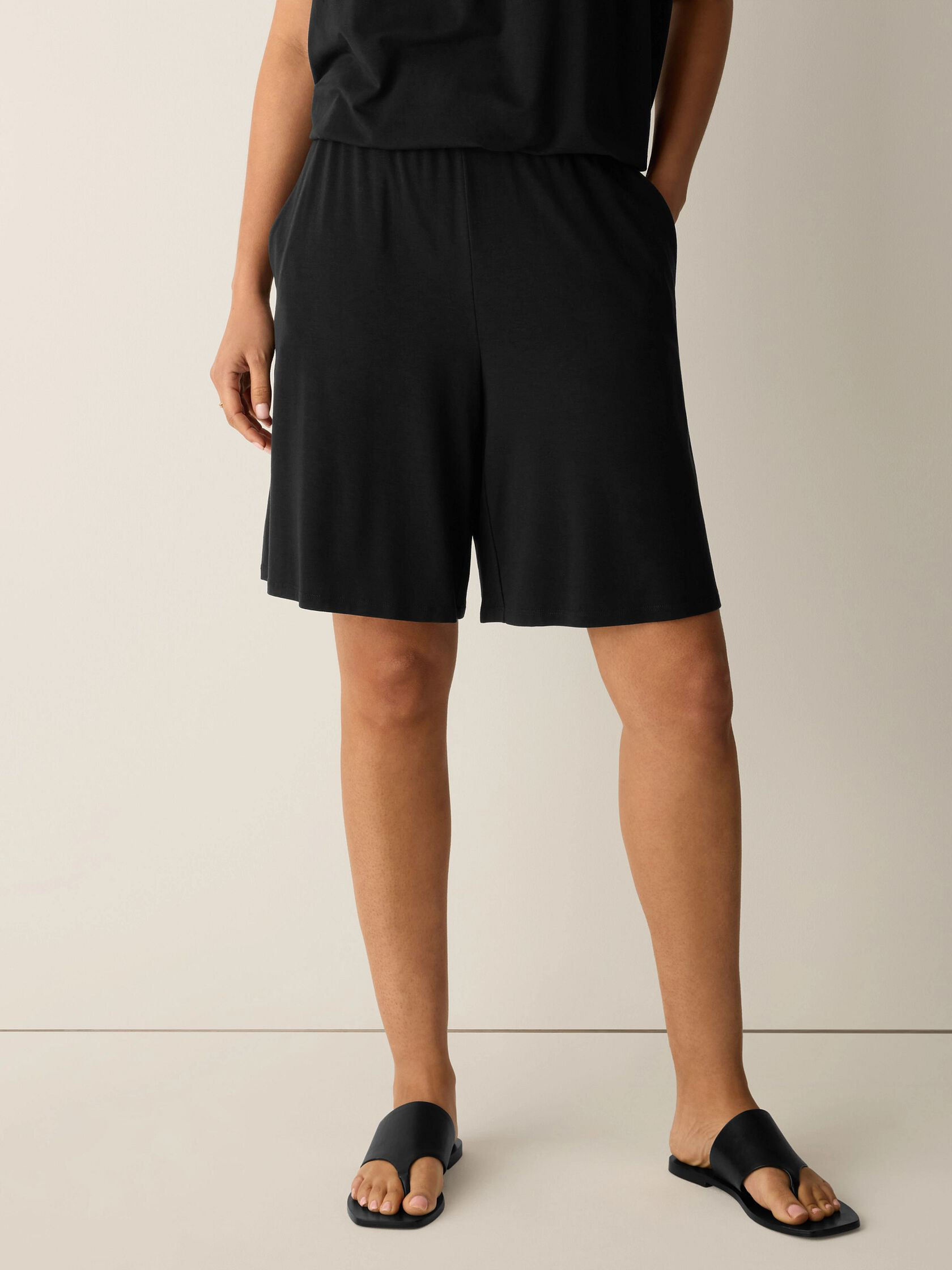 Fine Jersey Shorts | Eileen Fisher