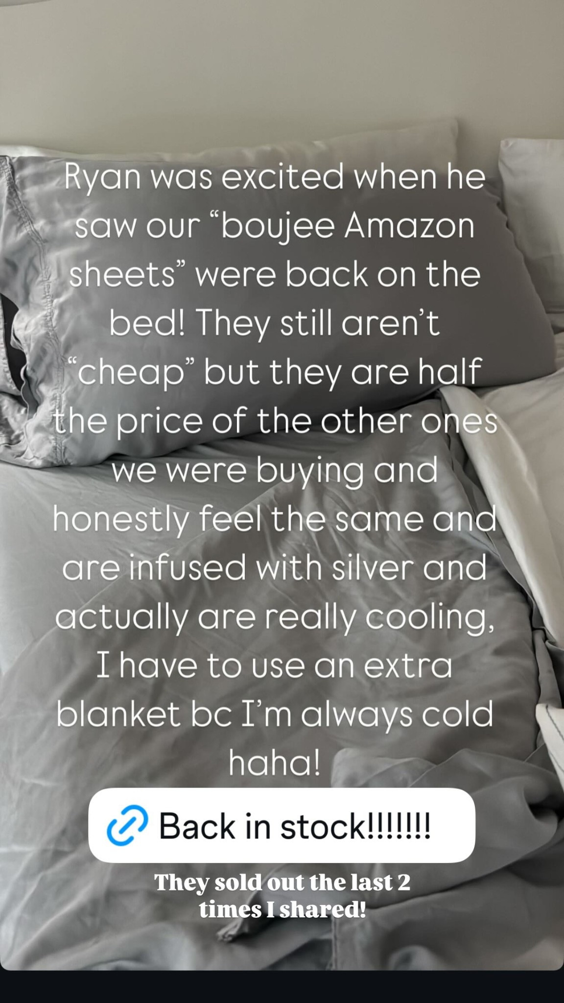 They sold out the last 2 times I shared!