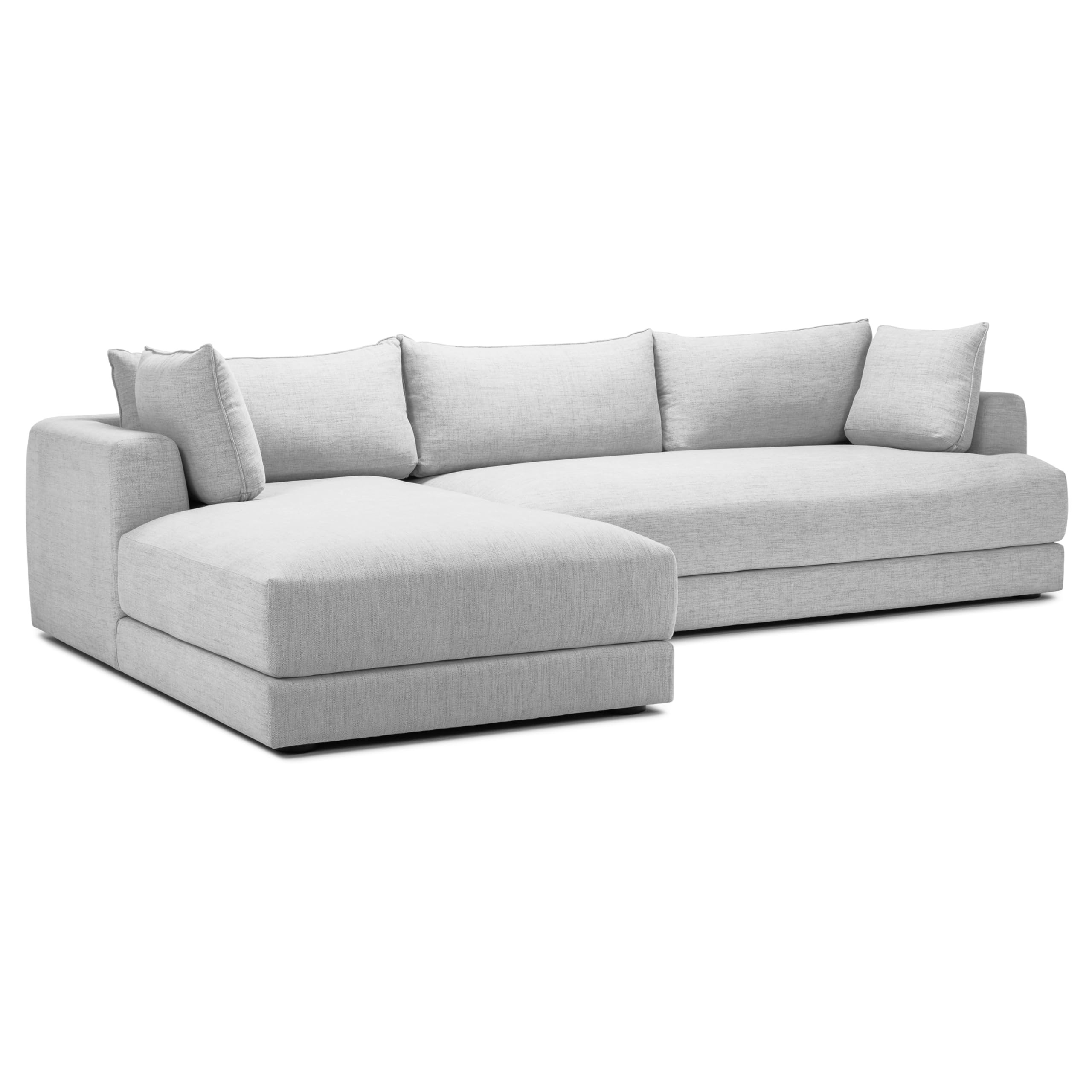 POLY & BARK Marcel Left-Facing Sectional in Seashell Grey Sofas | Amazon (US)
