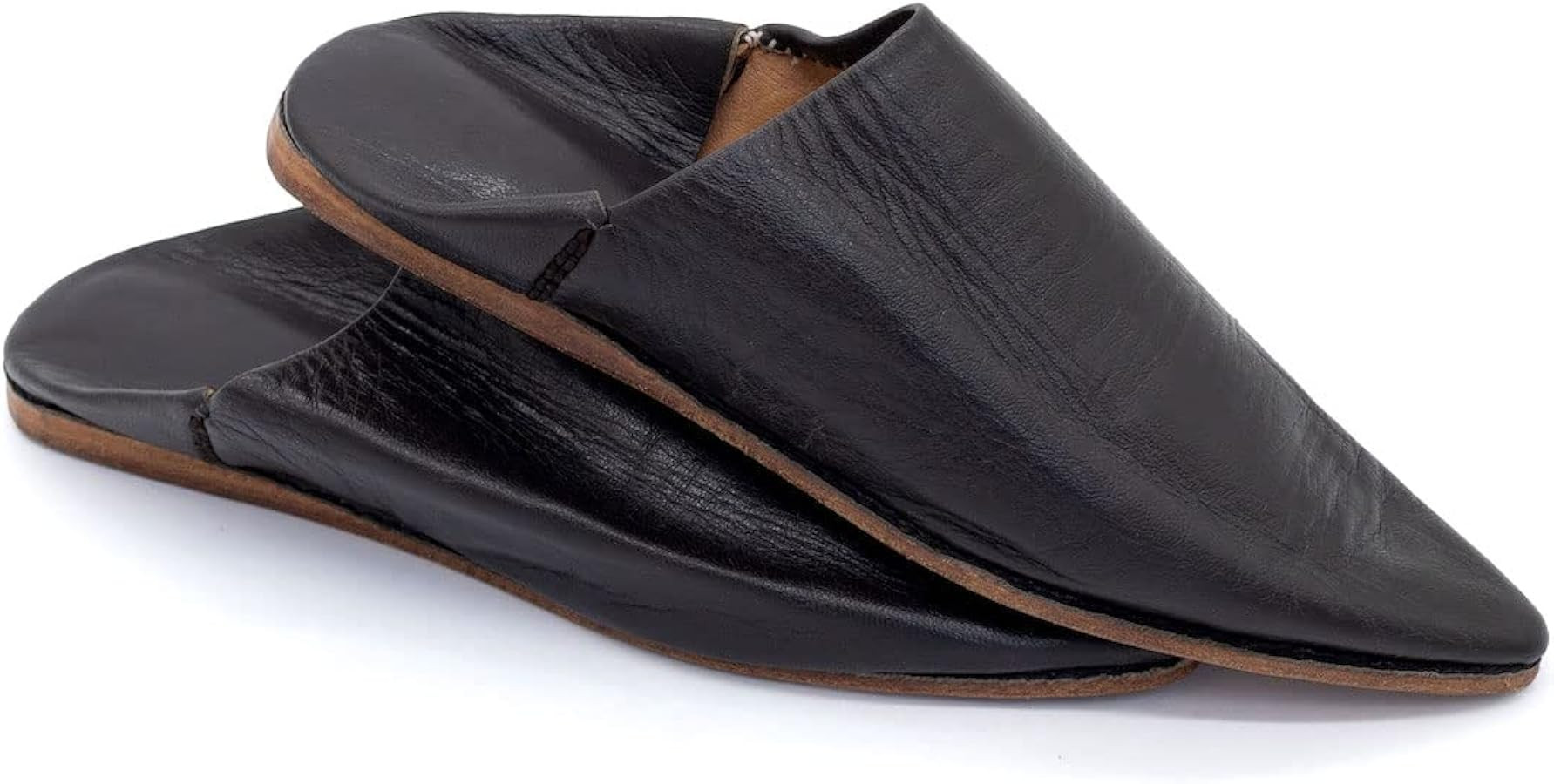 Moroccan babouche slipper, Leather slipper, Unisex Handmade Babouches slippers Dyed With Natural ... | Amazon (US)