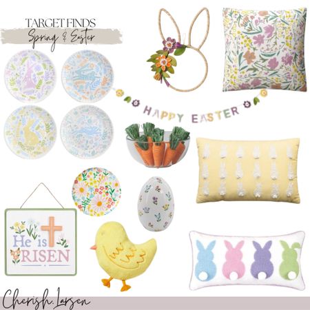 Cutest new arrivals in Target home! Easter and Spring decor. Everything linked here is under $50. I have some plates, throw pillows, and more!

#LTKunder50 #LTKhome #LTKunder100