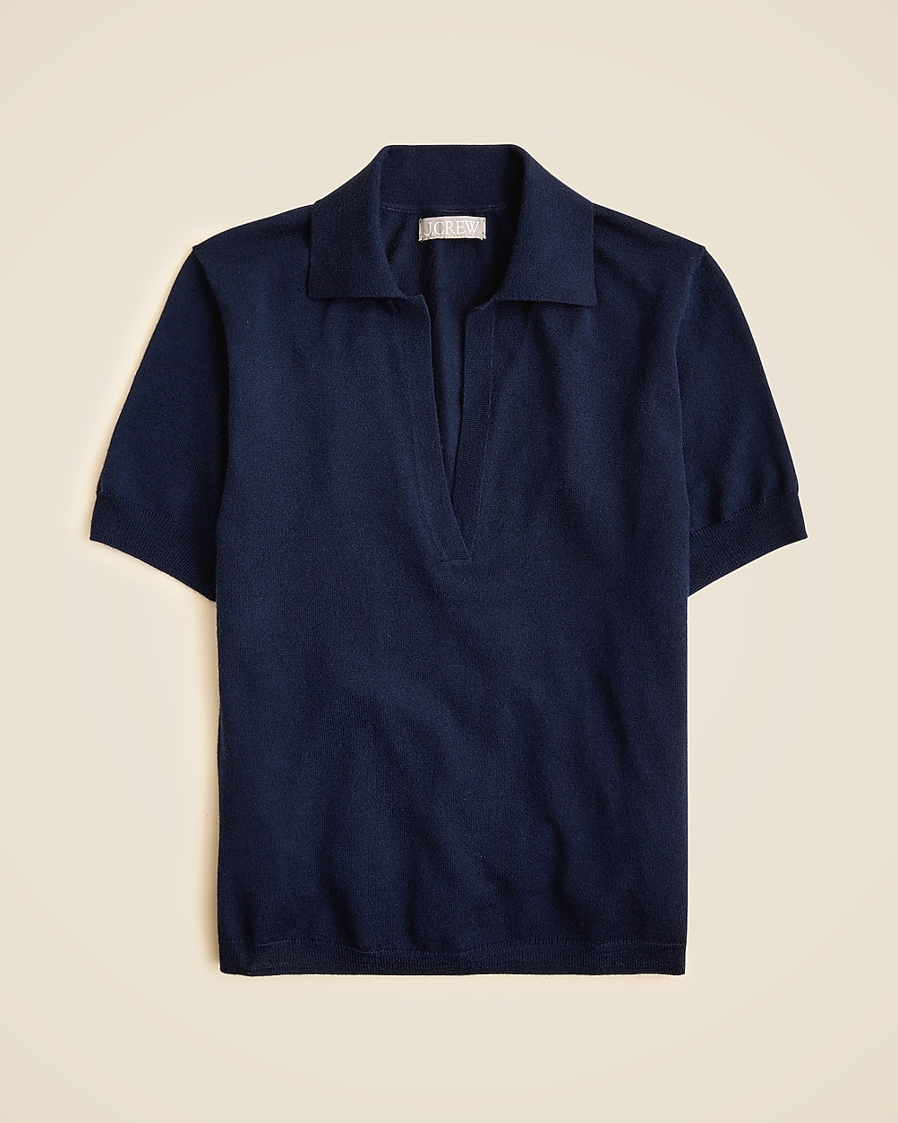 Short-sleeve sweater-polo in merino wool | J. Crew US