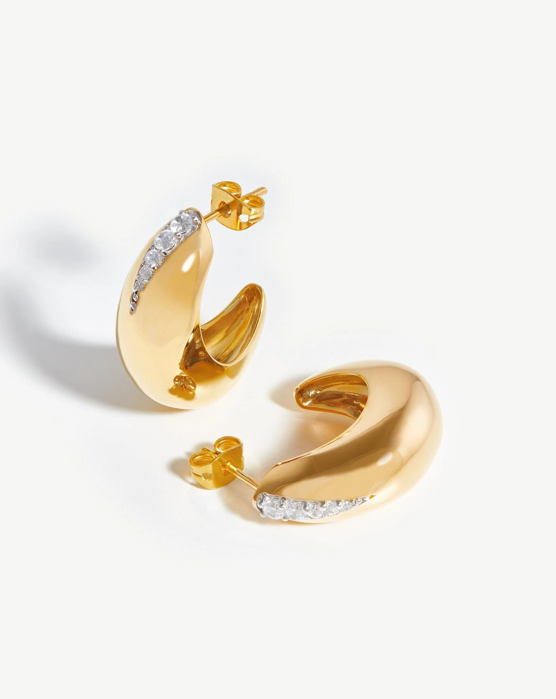 Dome Pave Hoop Earrings | Missoma UK