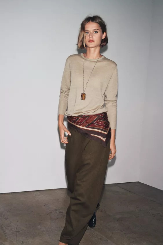 MODAL PRINT SCARF | Zara UK