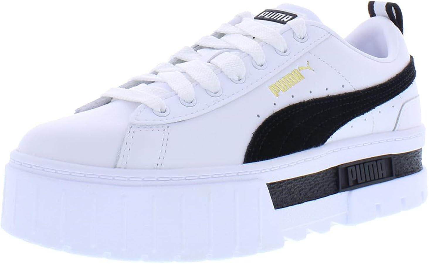 PUMA Mayze LTH White Black 7 B (M) | Amazon (US)