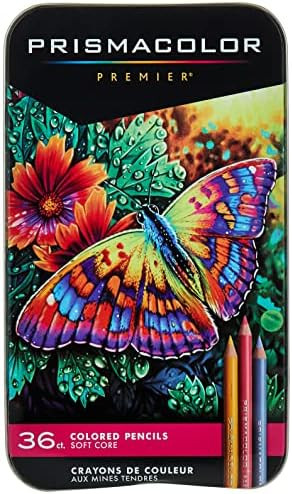 Prismacolor 92885T Premier Colored Pencils, Soft Core, 36 Piece | Amazon (US)