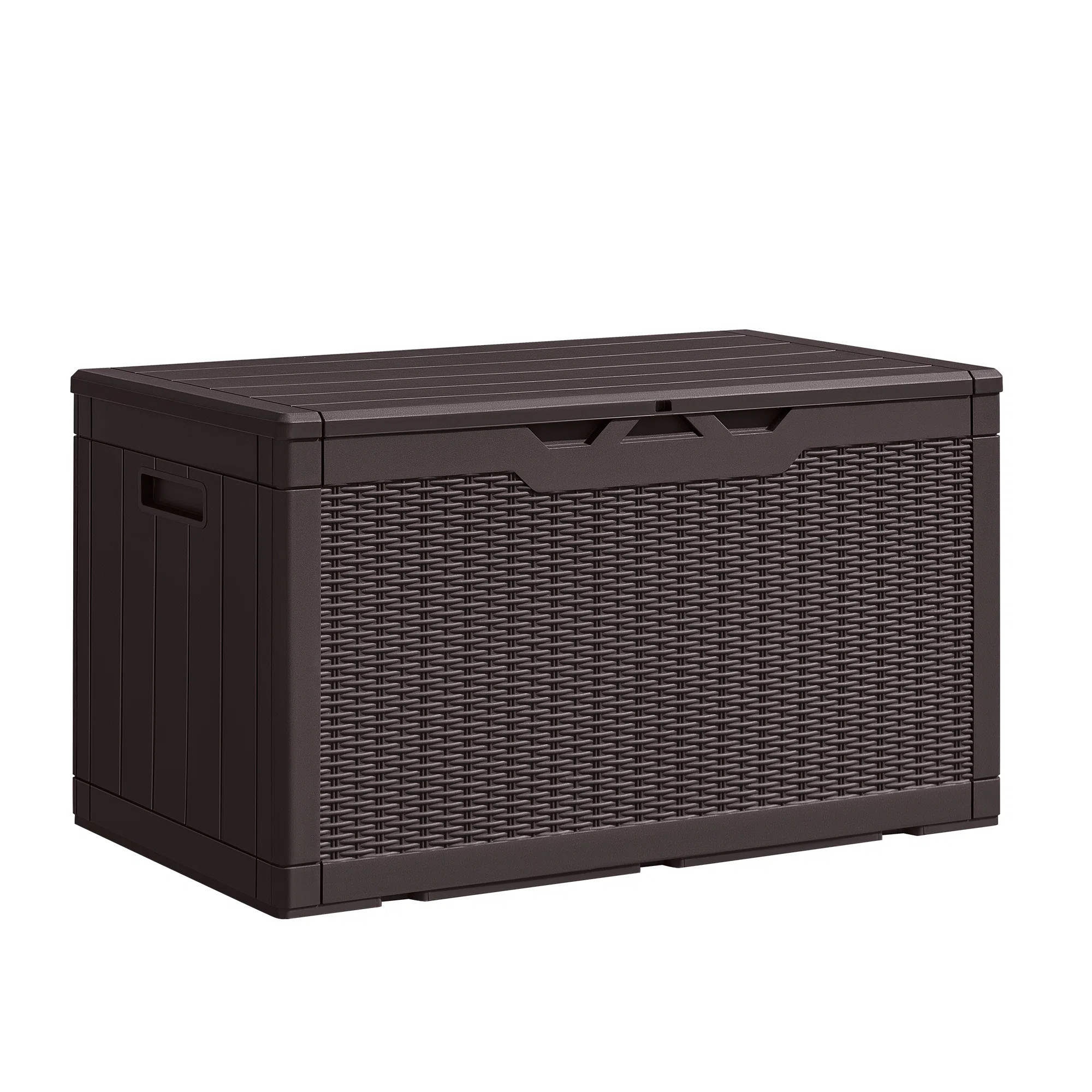 GUNJI 100 Gallons Water Resistant Resin Lockable Deck Box | Wayfair North America