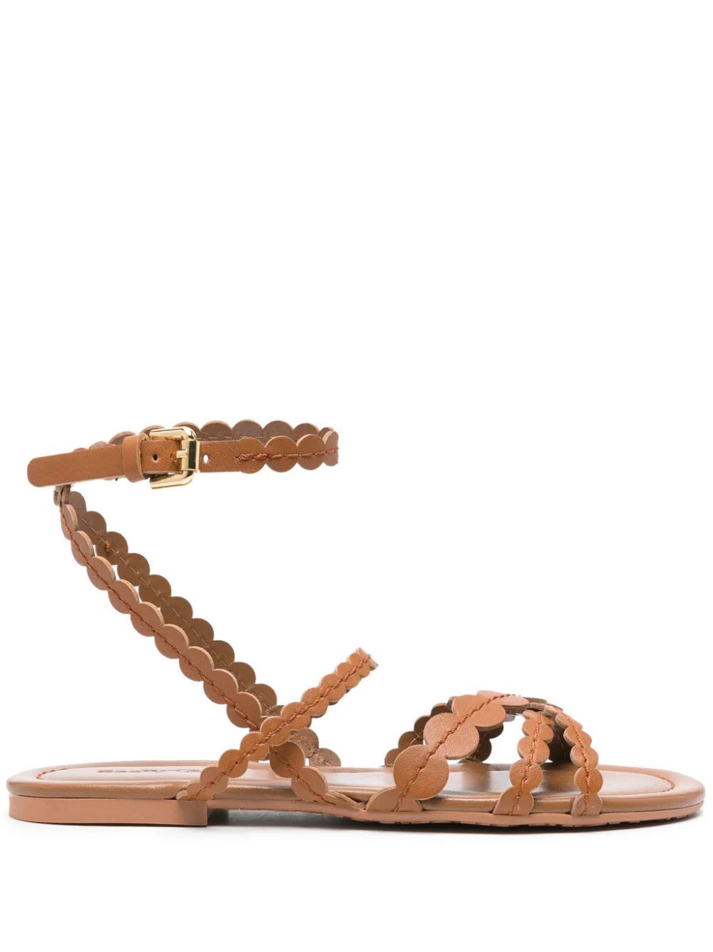 See By Chloé Crossover Leather Sandals - Farfetch | Farfetch Global