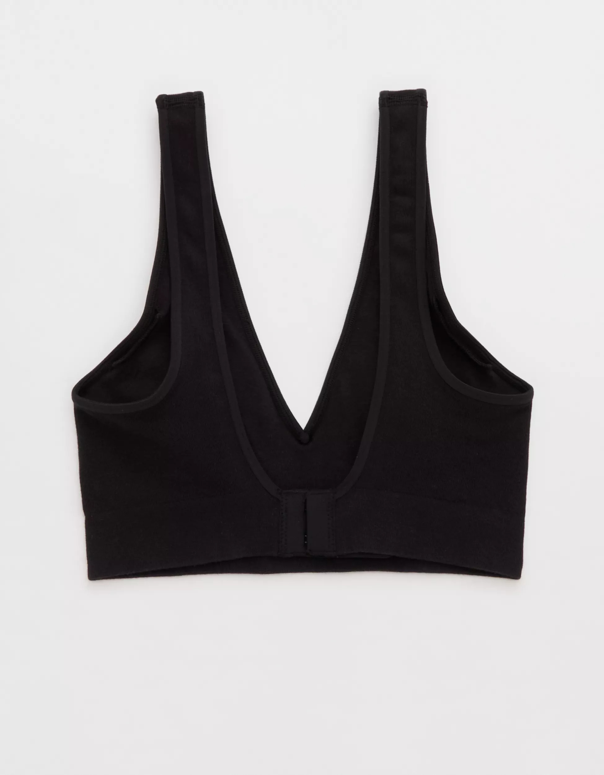Superchill Cotton Seamless Plunge Bralette | Aerie