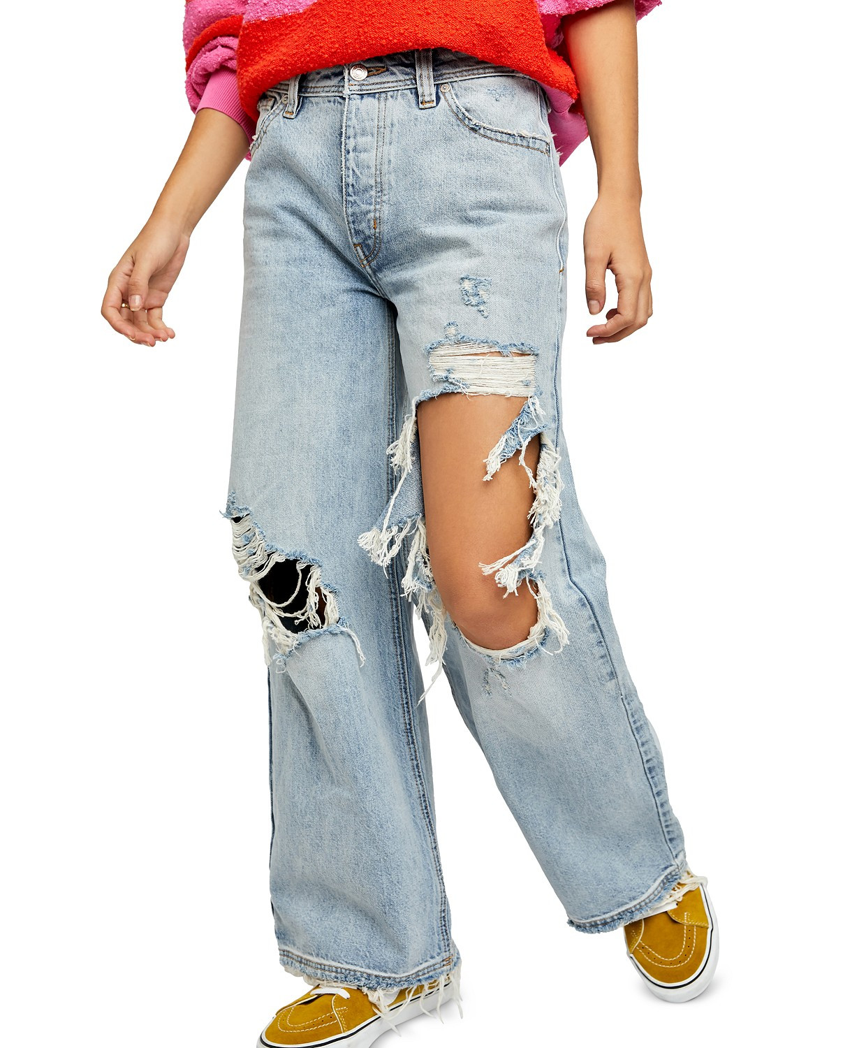 Free People Thrift Store Straight-Leg Jeans & Reviews - Jeans - Women - Macy's | Macys (US)