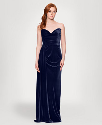 Juniors' Strapless Center-Back Zipper Dress | Macy's