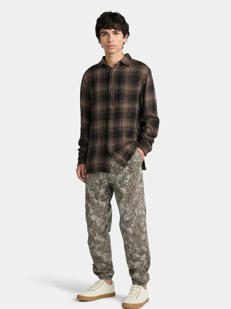 No Boundaries Twill Jogger Pants, Men's XS-5XL | Walmart (US)