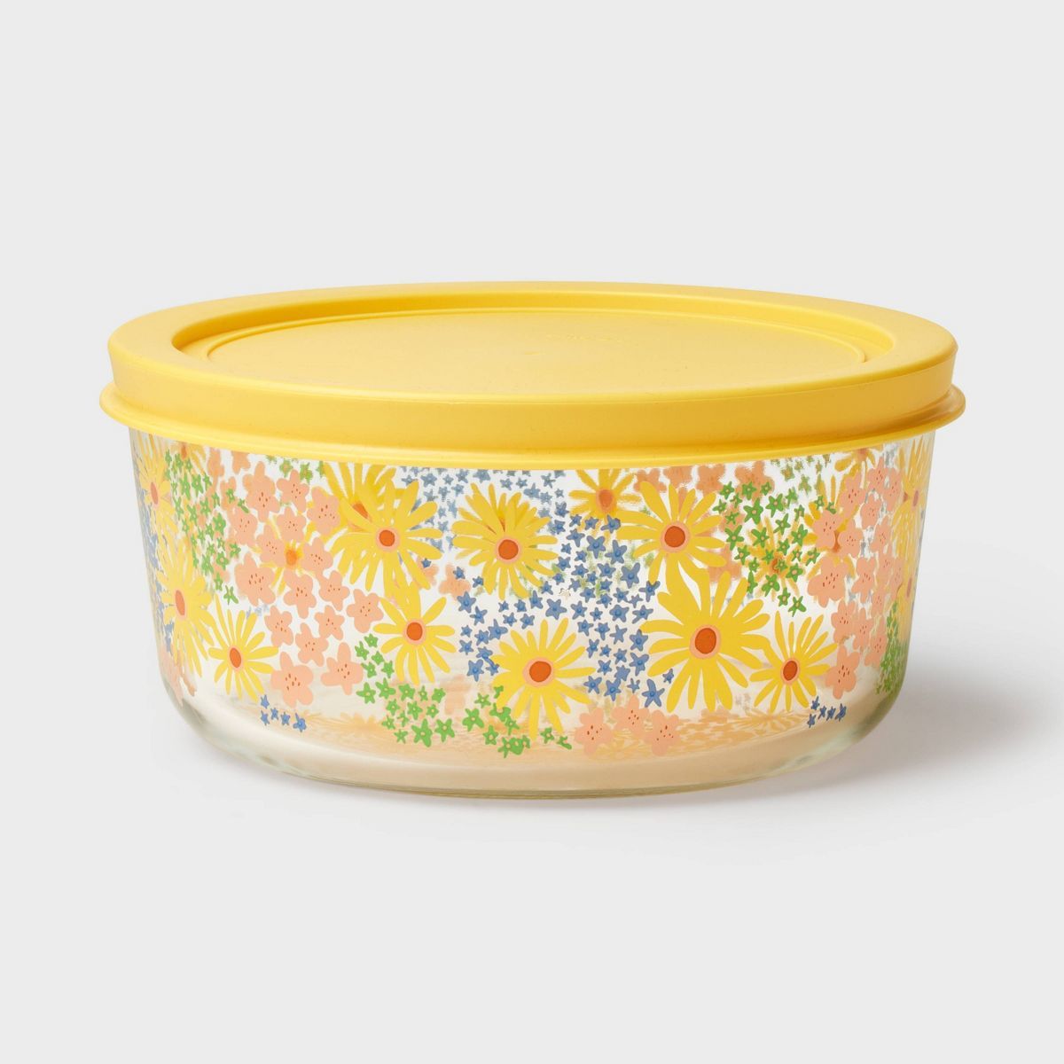 6.7c Floral Glass Food Storage Container - Spritz™ | Target