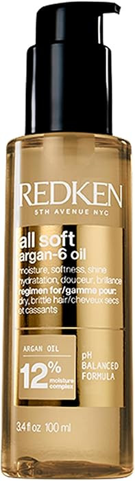 Redken All Soft Argan-6 Oil Treatment For Dry Hair - Deeply Conditions Hair, Adds Softness and Sh... | Amazon (US)