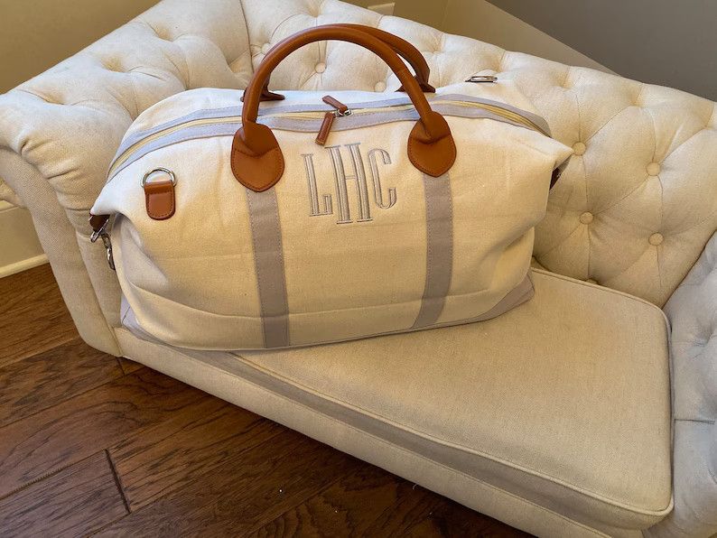 Monogrammed Weekender Bag | Monogrammed Overnight Bag | Personalized Gift | Monogrammed Carry On ... | Etsy (US)