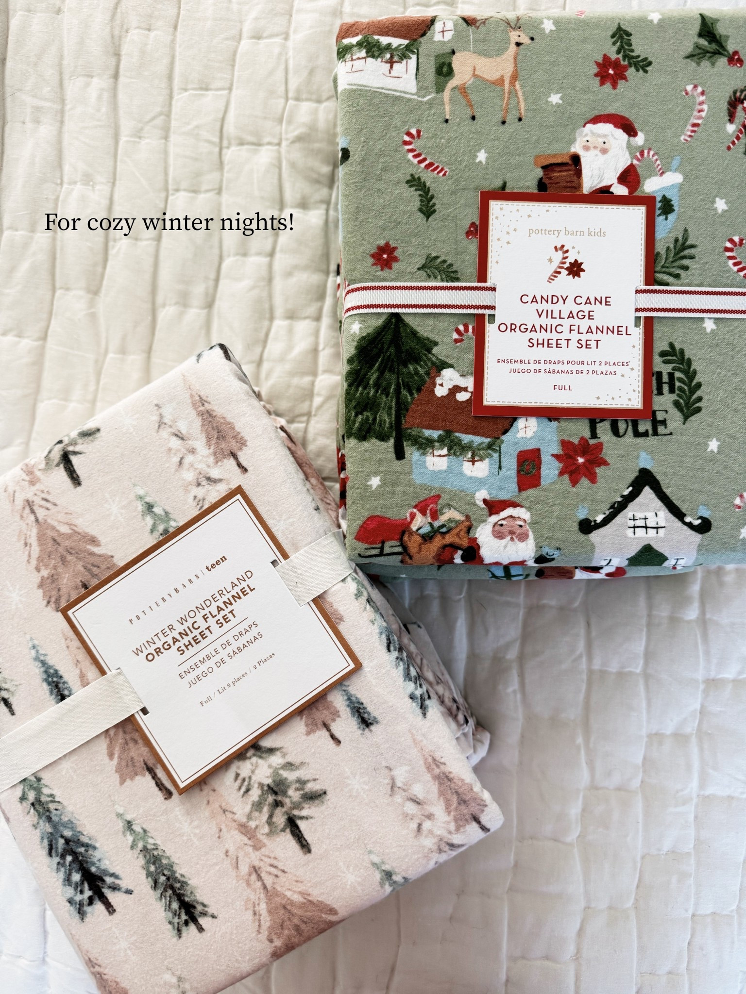 The softest Holiday bedding/sheets for the kids! How sweet are these prints? If you haven’t tried flannel sheets in the Winter, TRUST that they are life changing and life giving! 

#LTKKids #LTKSeasonal #LTKHoliday