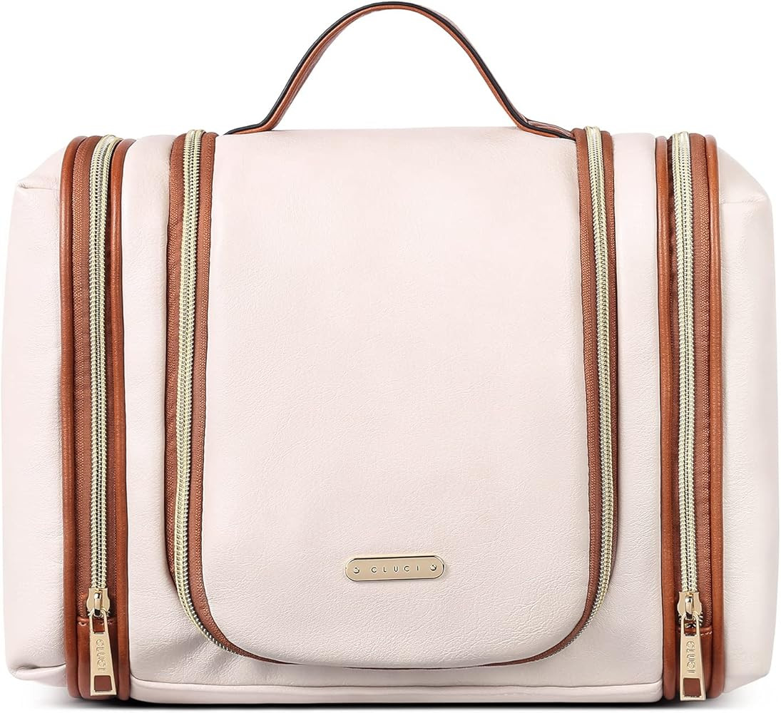 CLUCI Travel Duffel Bag for Women Leather Oversized Weekender Overnight Bags with Shoe Compartmen... | Amazon (US)