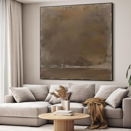 36"x36" Large Framed Wall Art - Decor Nature Earthy Brown Tones (Frame Assembly Required) | Amazon (US)