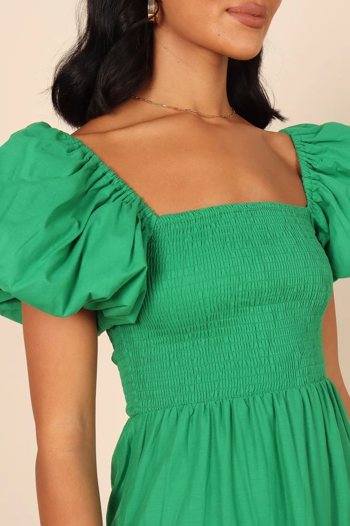 Morgan Tiered Dress - Green | Petal & Pup (US)