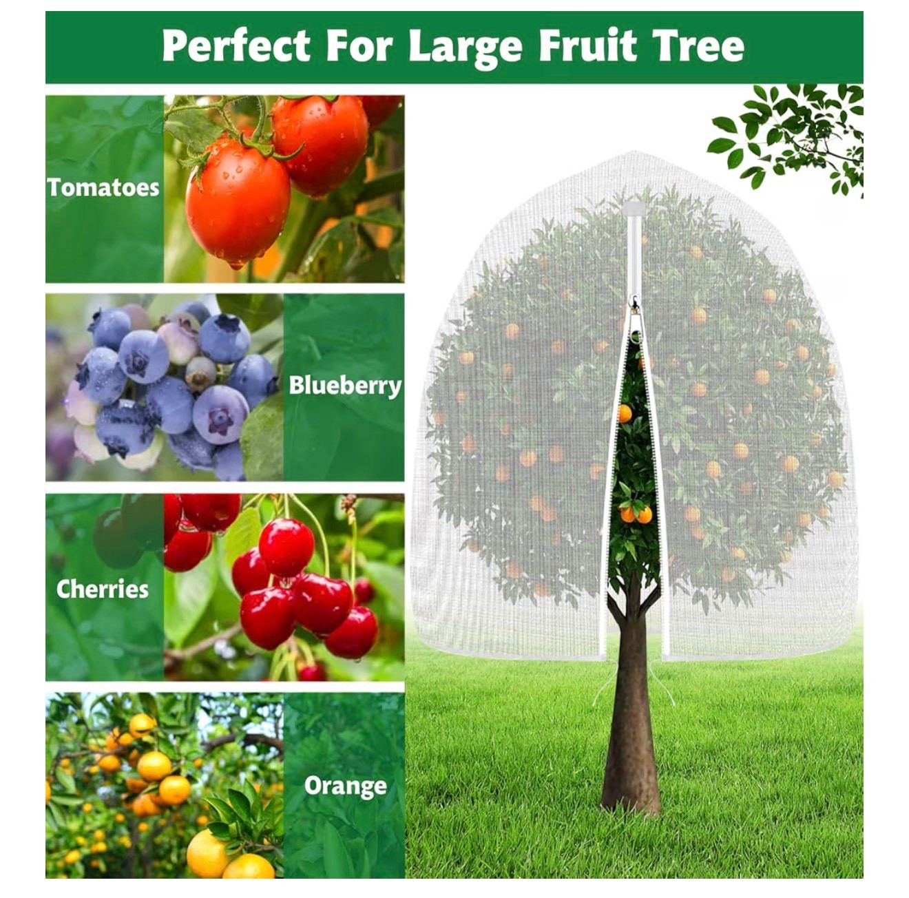 
4 Pack Bird Netting for Garden Protection with Zipper & Drawstring, 2.3FT x 3.4FT Reusable Mosquito Net Plant Netting Cover for Fruit Tree Blueberry Bush Shrubs Vegetables  

#LTKmomlife #LTKvlog #LTKHome