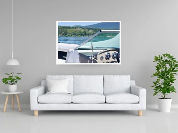 Framed Photograph  Lake Tahoe California  Summer Speedboat  | Etsy | Etsy (US)