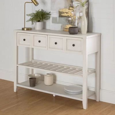 Desirae 48" Wide 2 Drawer Sideboard Rosecliff Heights Color: White | Wayfair North America