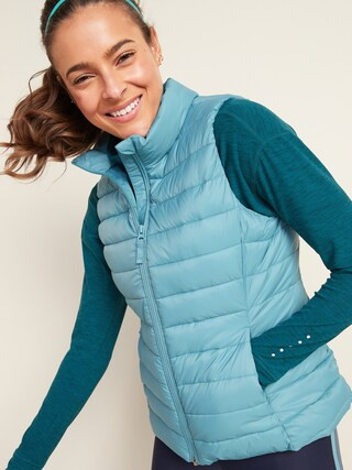 Packable Narrow Channel Puffer Vest for Women | Old Navy (US)