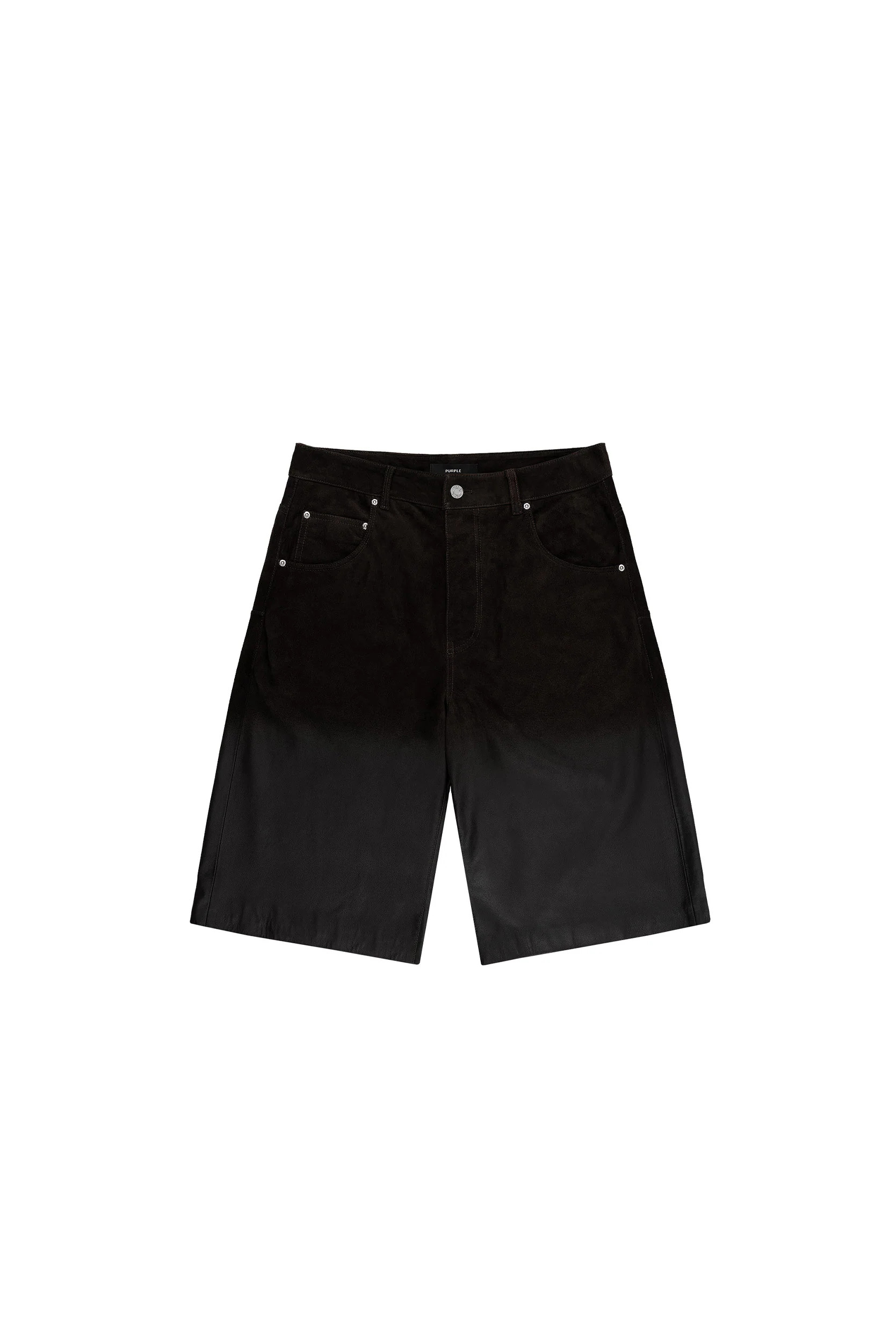 Leather Track Short | Purple Brand