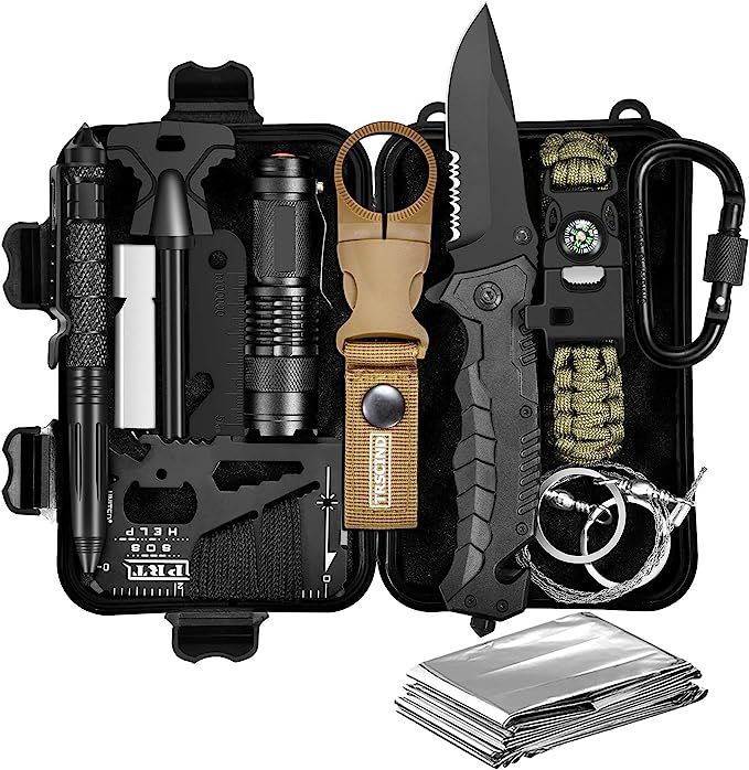 TRSCIND Gifts for Dad Men Him Husband Fathers Day, Survival Gear and Equipment, Survival Kit 11-i... | Amazon (US)