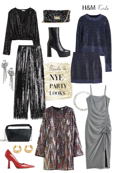 New Year’s Eve party looks sequin dresses sequins outfits place sequin pants black boots h&m finds 

#LTKHoliday #LTKSeasonal #LTKunder100
