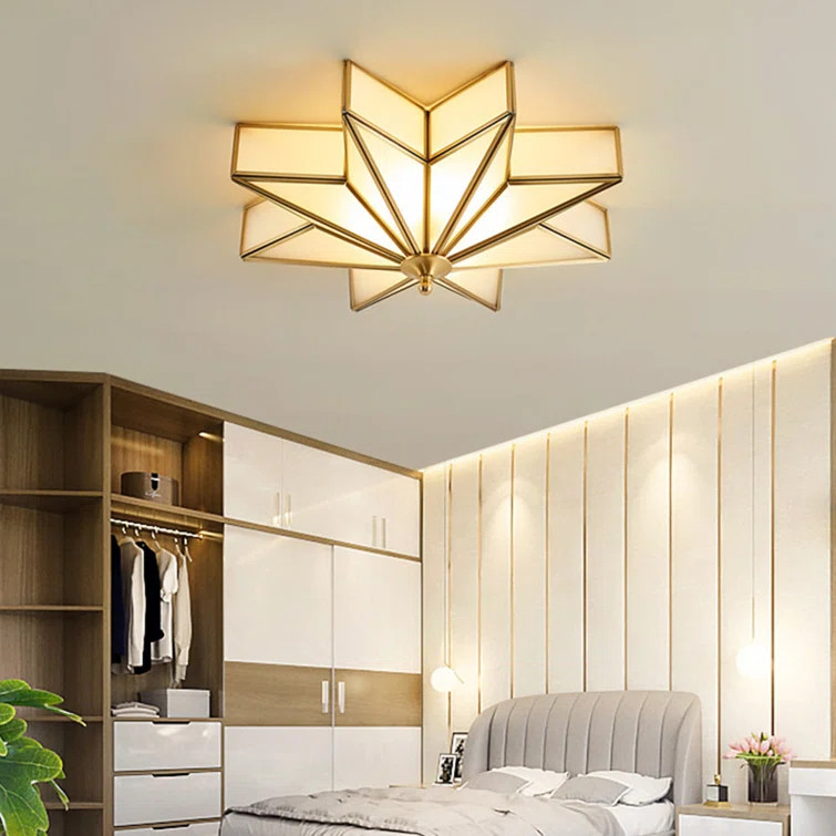 Jireh Glass Flush Mount | Wayfair North America