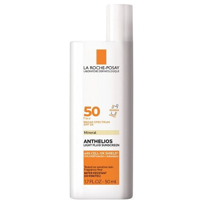 La Roche Posay Anthelios Ultra-Light Fluid Mineral Face Sunscreen with Zinc Oxide – SPF 50 - 1.7 fl oz | Target