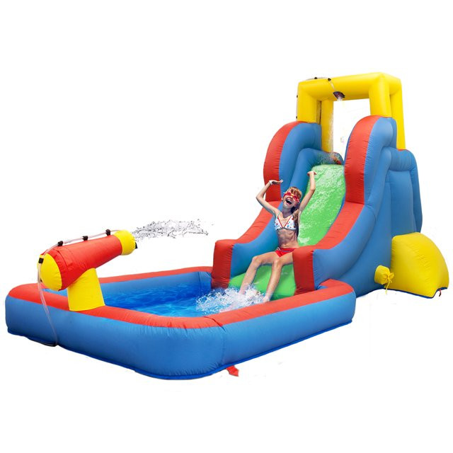 PicassoTiles Outdoor Water Slide Park Inflatable Bouncers House with Pool Area (Splash Zone) | Walmart (US)