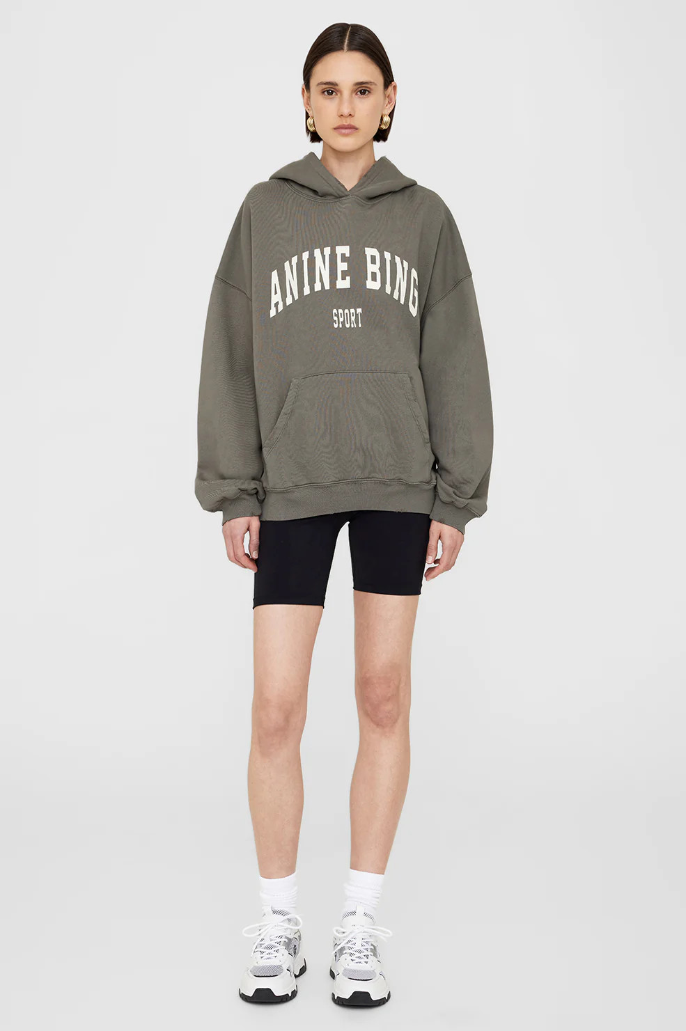 Harvey Sweatshirt - Dusty Olive | Anine Bing