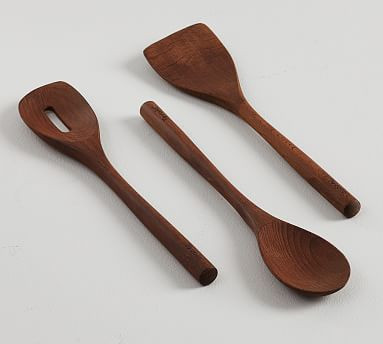 Chateau Wood Kitchen Utensils, Set of 3 | Pottery Barn (US)