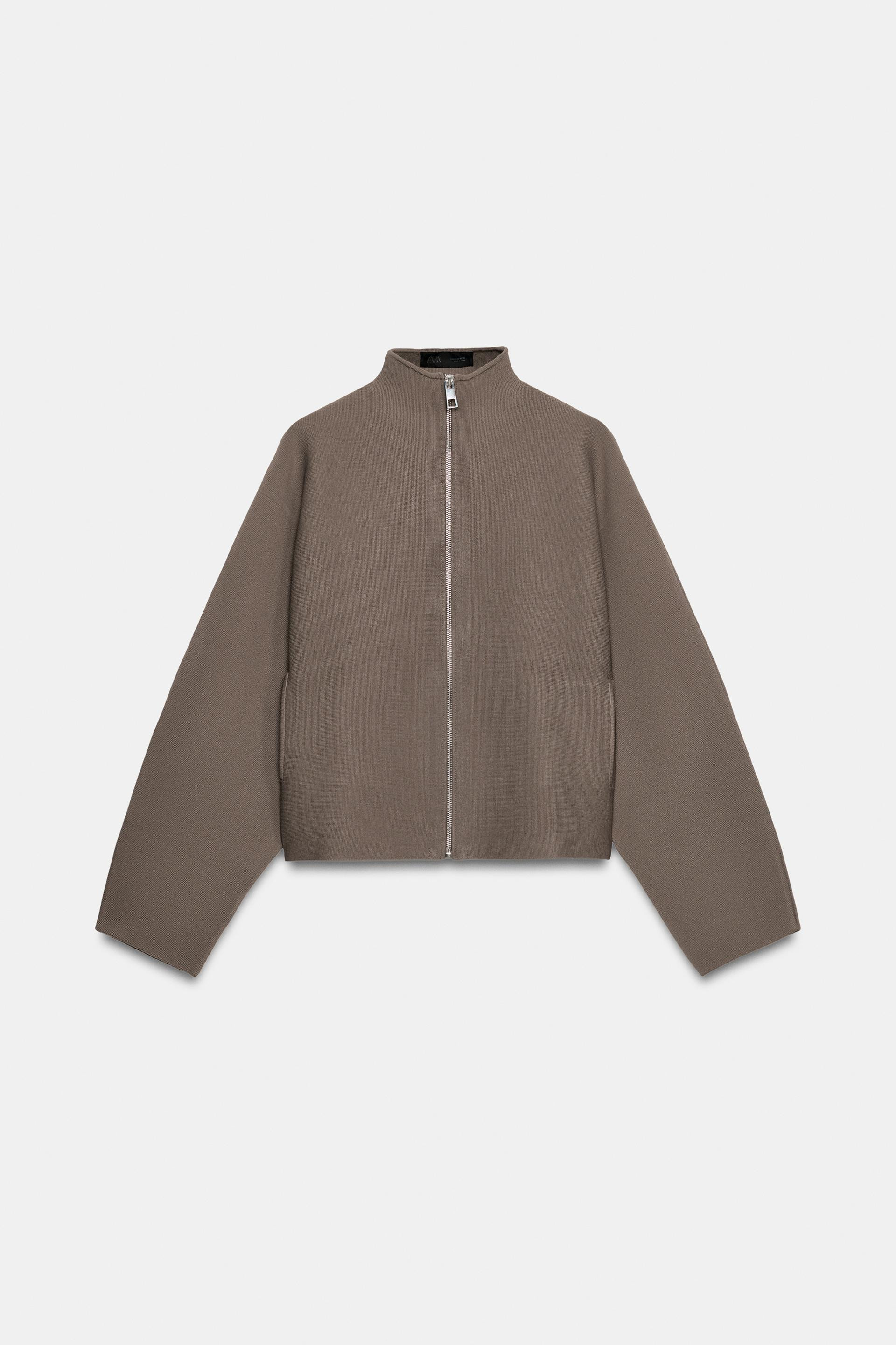 Zara - Zip-Up Knit Cardigan - Black - Xl - Woman | Zara UK