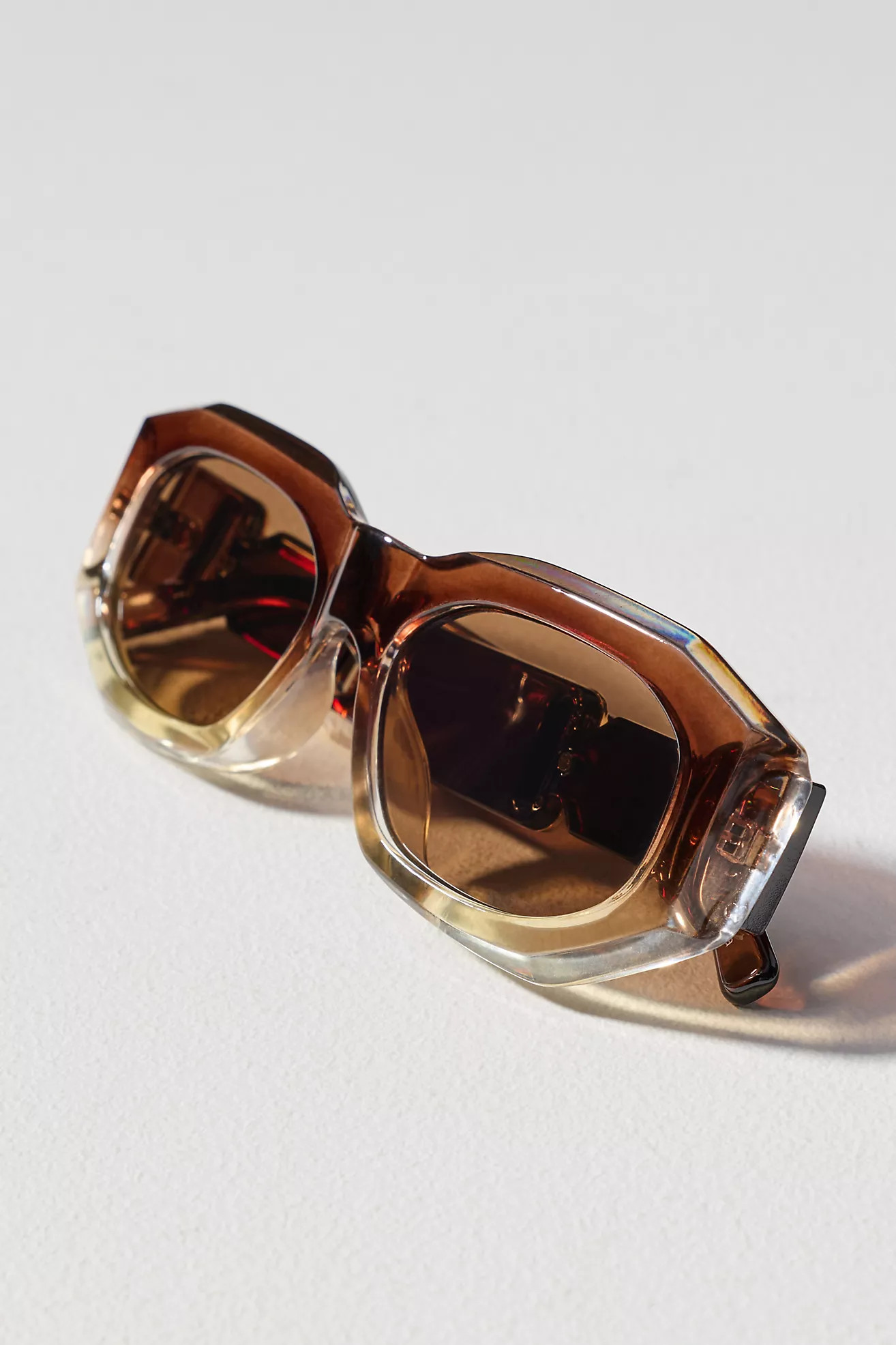 I-SEA Ombre Deco Rectangle Sunglasses | Anthropologie (US)