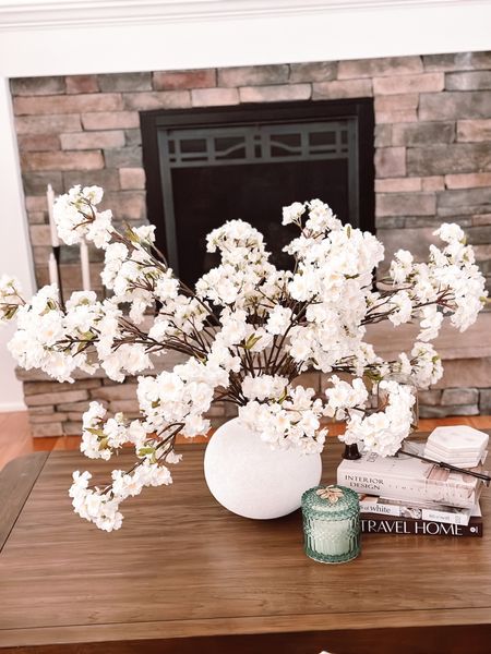 Similar cherry blossom stems to the ones I found at home goods ! Linking what I can from my coffee table 

#LTKhome #LTKstyletip #LTKfindsunder50