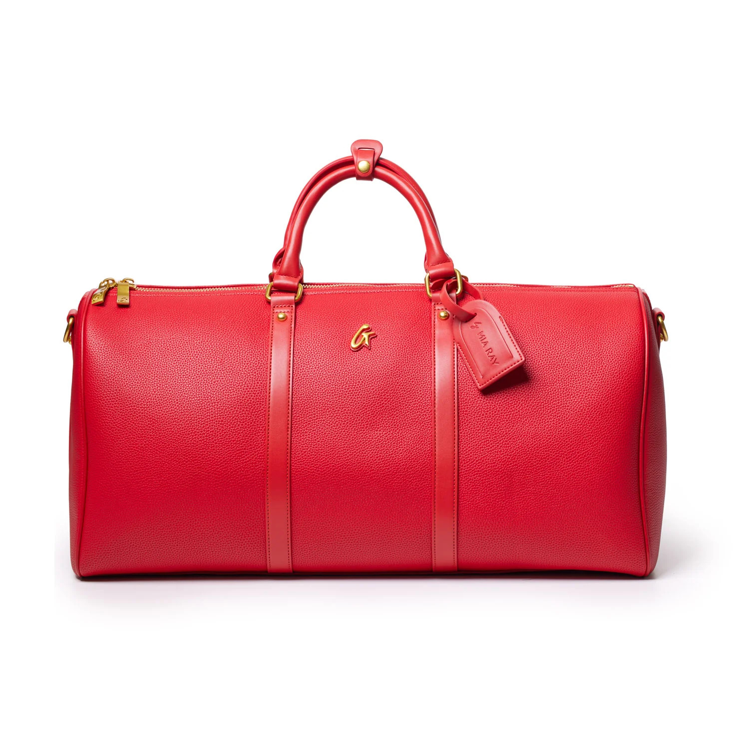 PEBBLE DUFFLE BAG - RED | Glam-Aholic Lifestyle