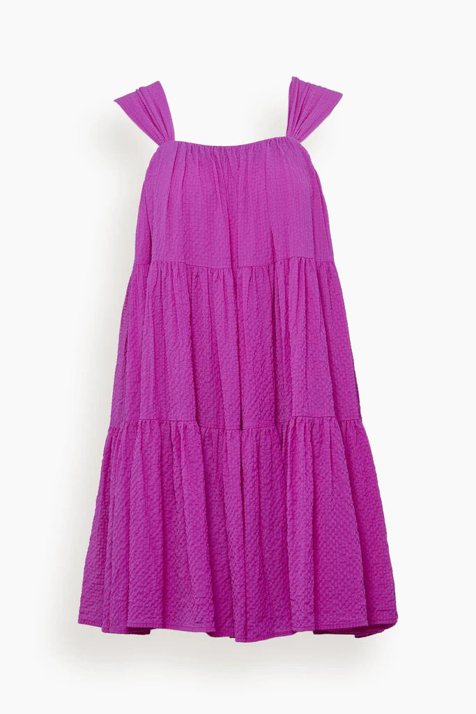 Benedicte Dress in Flamingo | Hampden Clothing