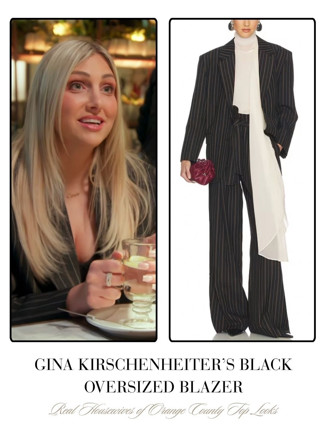 Gina Kirschenheiter’s Black Oversized Blazer