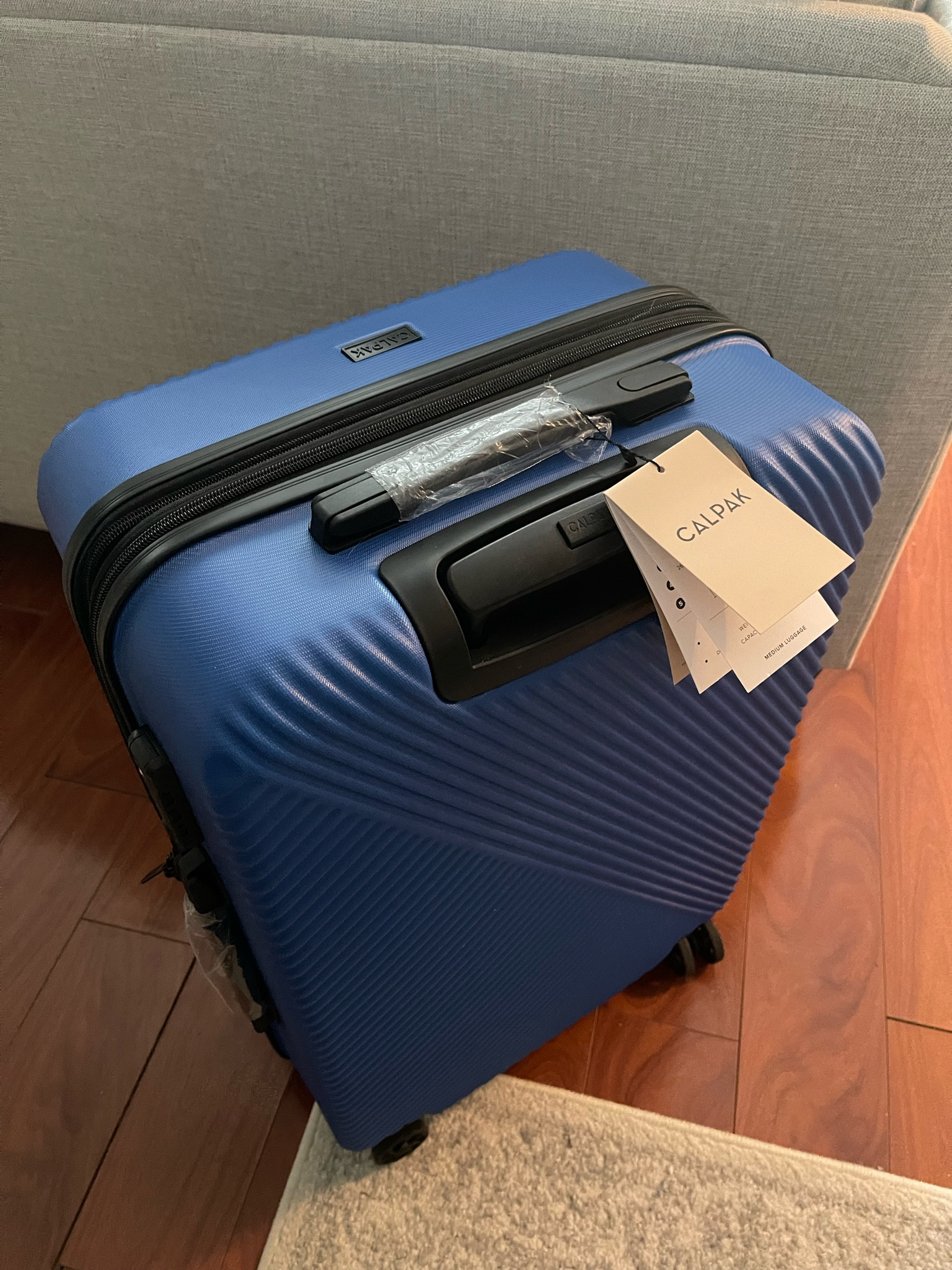 Calpak cheap blue luggage